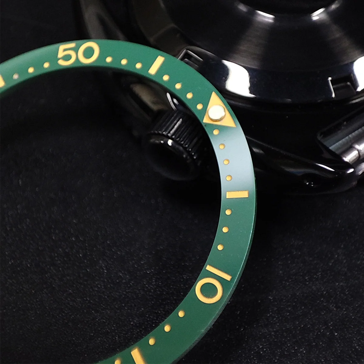 

Flat Ceramic Bezel Insert 38mm*31.5mm Modify for Watch SKX007 SKX009 Replacement Watch Parts Luminous Ring Stickers