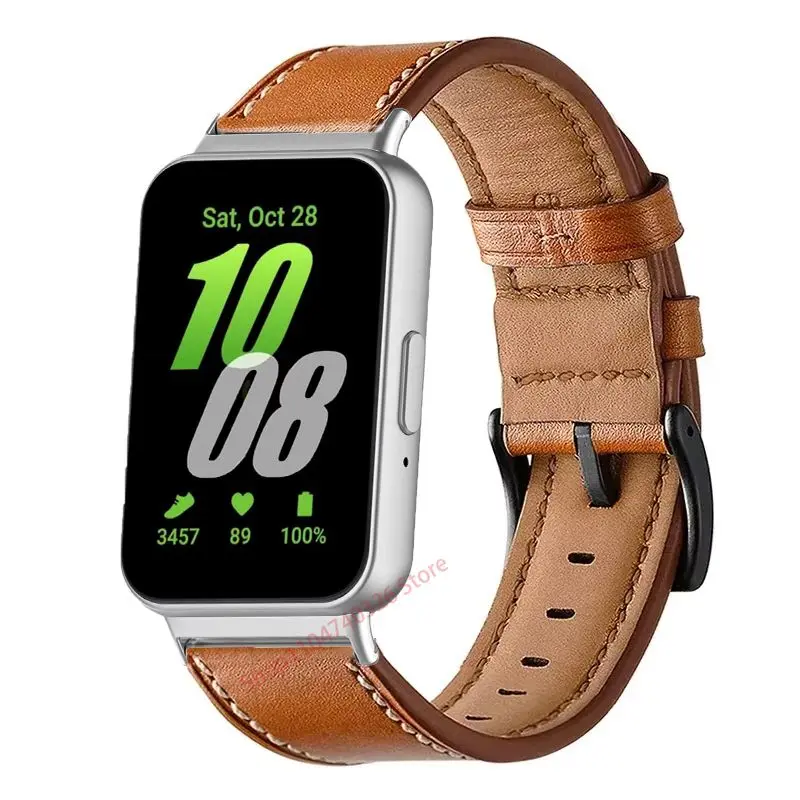 Adjustable Casual Leather Smartwatch Band - Quick Fit Strap