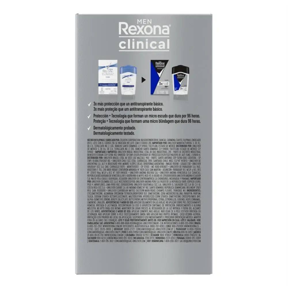 Rexona Clinical Clean Men Antiperspirant Deodorant 48g