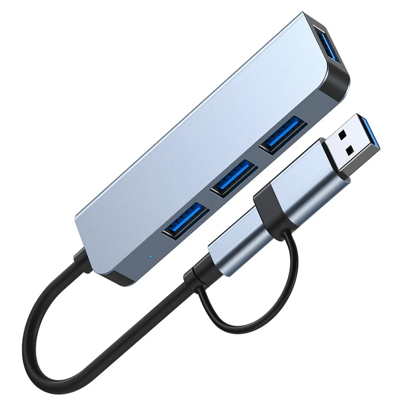 4Port USB 3.0 Hub USB Hub High Speed Type C Splitter 5Gbps for PC Computer Accessories Multiport HUB 4 3.0 2.0 Ports