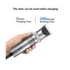 Professional Hair Clipper USB Rechargeable Hair Clipper Men Haircut Ceramic Blade Shave Hair Clipper 6