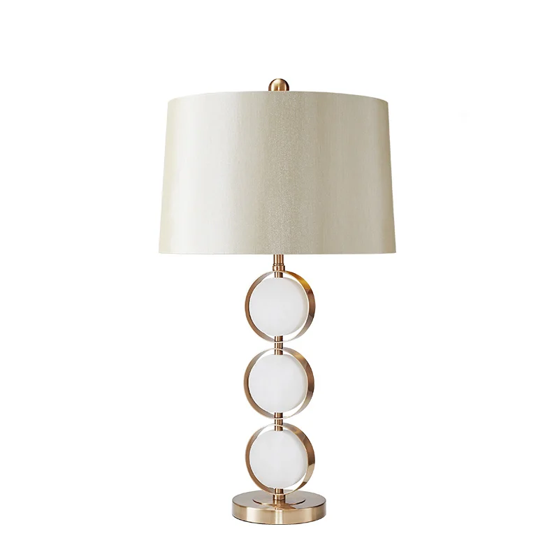 Modern Minimalist Light Luxury Round Marble Marble Table Lamp American
