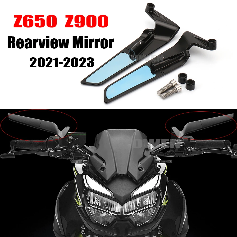 Z650 Z900 Motorcycle Stealth Mirrors Wind Wing Rear View Mirror
