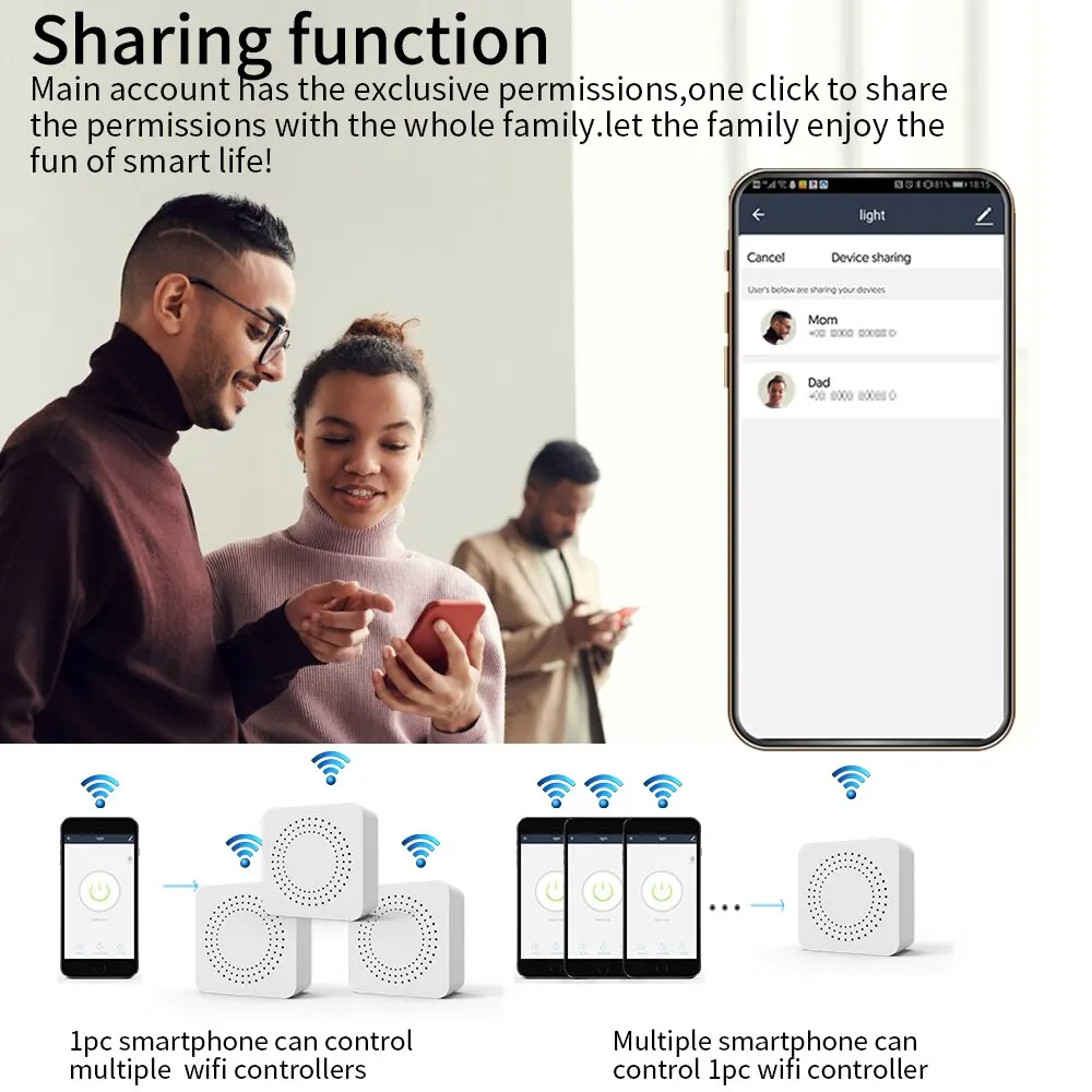 smart wifi switch 16A Tuya Smart WiFi Switch Support 2-Way DIY Switches Mini Smart Breaker Life Control Support Alexa Google Alice