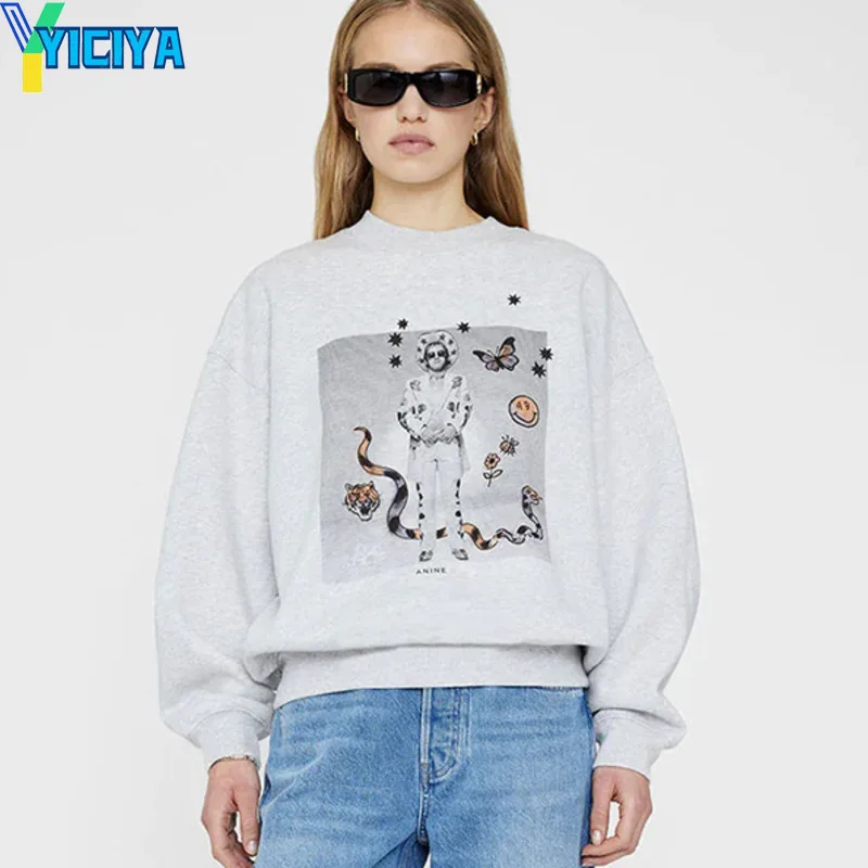 

YICIYA Hoodie AB Brand Classic Magic man printing Sweatshirt women clothing Winter Hoodies Long Sleeve Sweater y2k HOOD Design