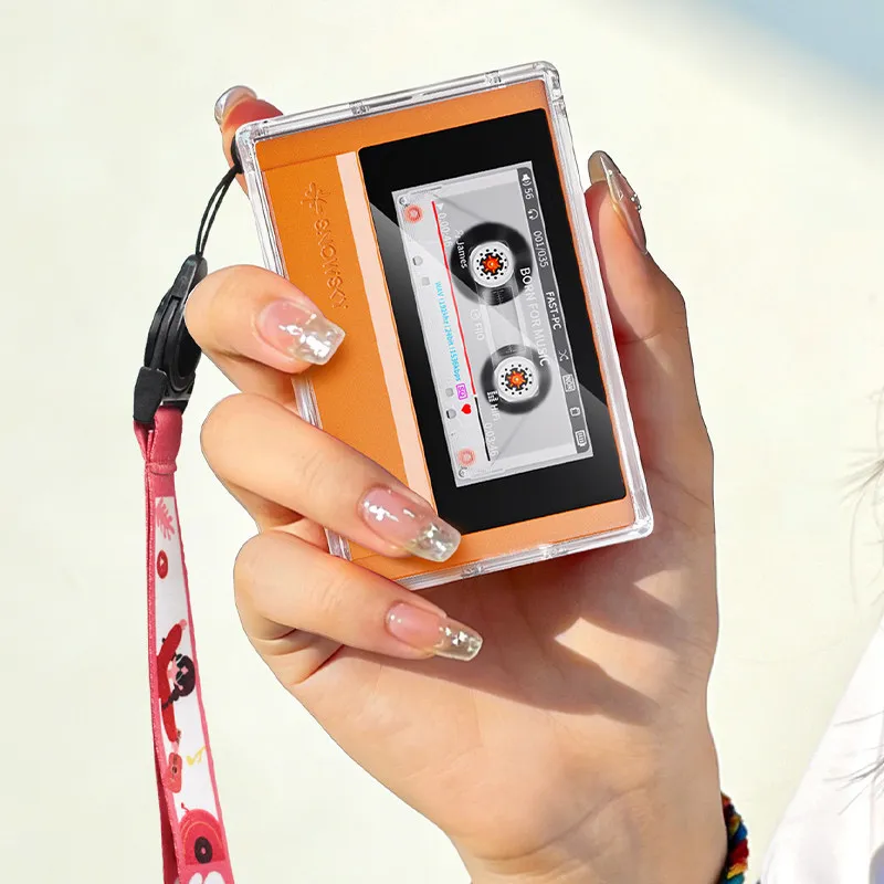 FiiO SnowSky ECHO 투명 보호 케이스 휴대용 가죽 커버 쉽게 분해할 수 있는 음악 플레이어용 특수 케이스