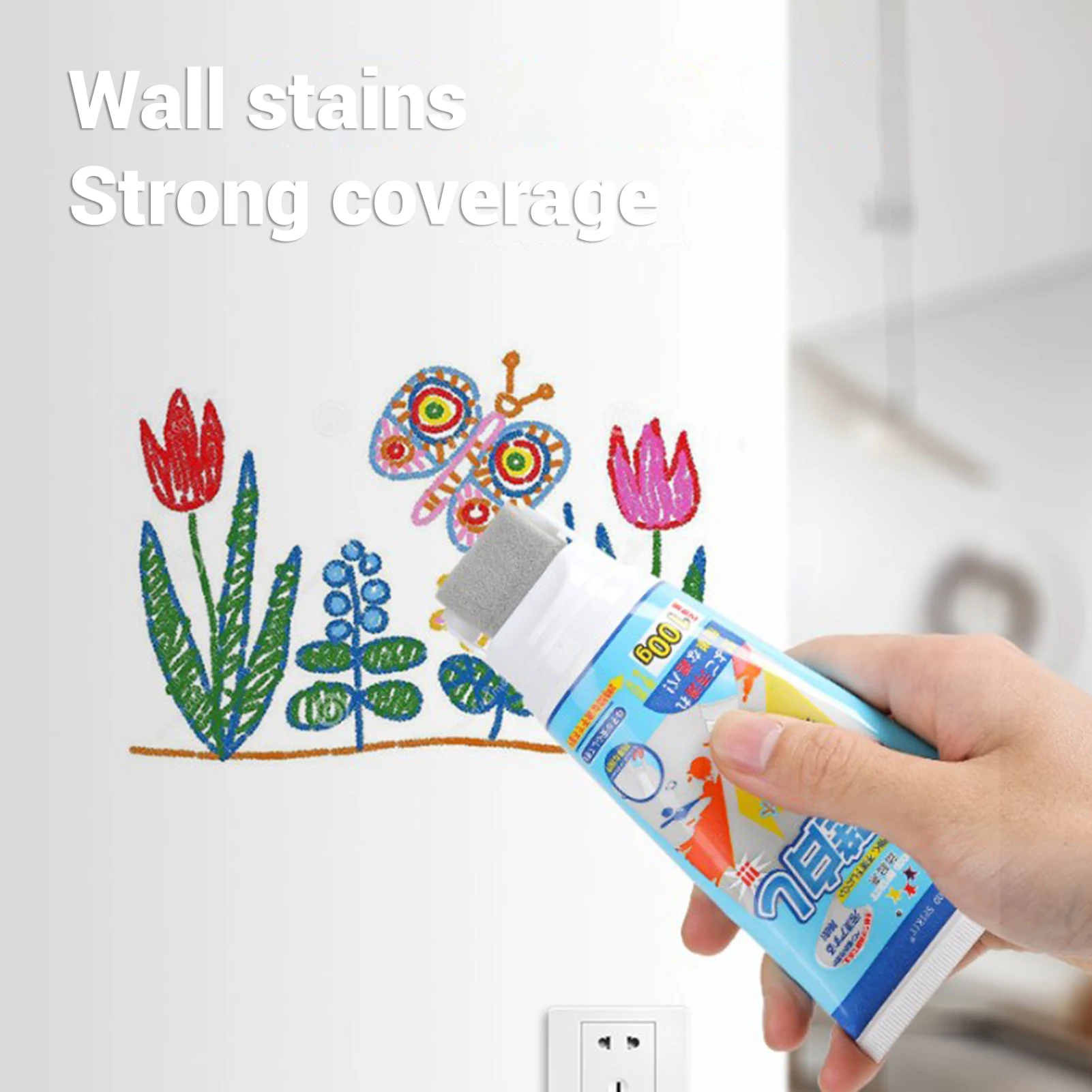 White Wall Hollowing Glue Paste Multi-Surface Wall Paint Repairing Cream for Nail Hole Cracks Potholes