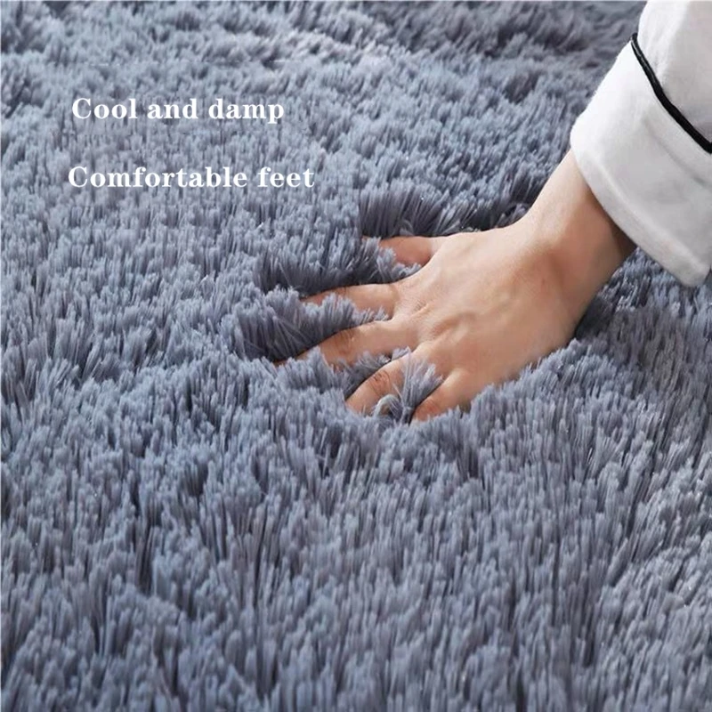 Plush Soft Sheepskin Bedroom Carpet Imitation Wool Pad Long Hair Bedside Mat Sofa Cushion Grey Rugs White Living Room Fur Carpet
