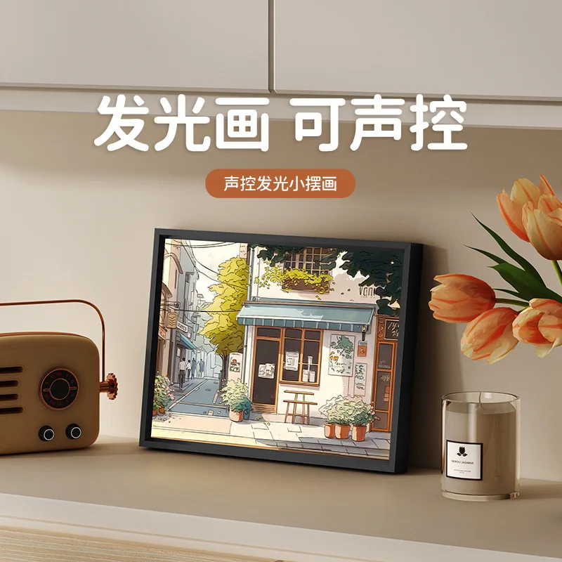 

Luminous Painting Decorative Paintings Photo Frame Accessories for Home Decor Frames Photos Sunlight Pictures Decoration Room