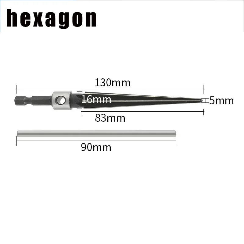 Hand Reamer 3-13mm&5-16mm Taper Metal Deburring Enlarge Pin Hole Wood Metal Plastic Drilling Tools