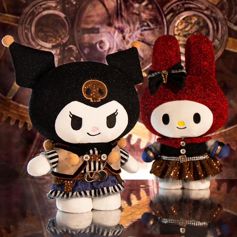 

Anime Sanrio Steampunk Doll Hello Kitty Kuromi Cinnamoroll Cool Plush Pillow Children's Birthday Gift Christmas Gift