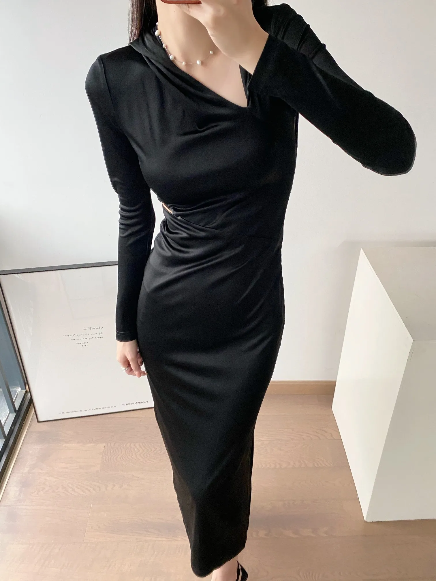 

2023 Autumn/Winter Fashion New Women's Clothing Hooded Dress 0905