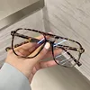 Large Frame Double Girder Clear Lens Glasses Big Simple Myopia Nerd Spectacles Degree -0.5 -1.0 -2.0 -3.0 -4.0 to -6.0 3