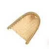 Natural Bamboo Knitted Cleaning Dustpan Durable Storage Basket Open Bamboo Sieve Fruit Vegetable Storage Tray Kitchen Supplies 4