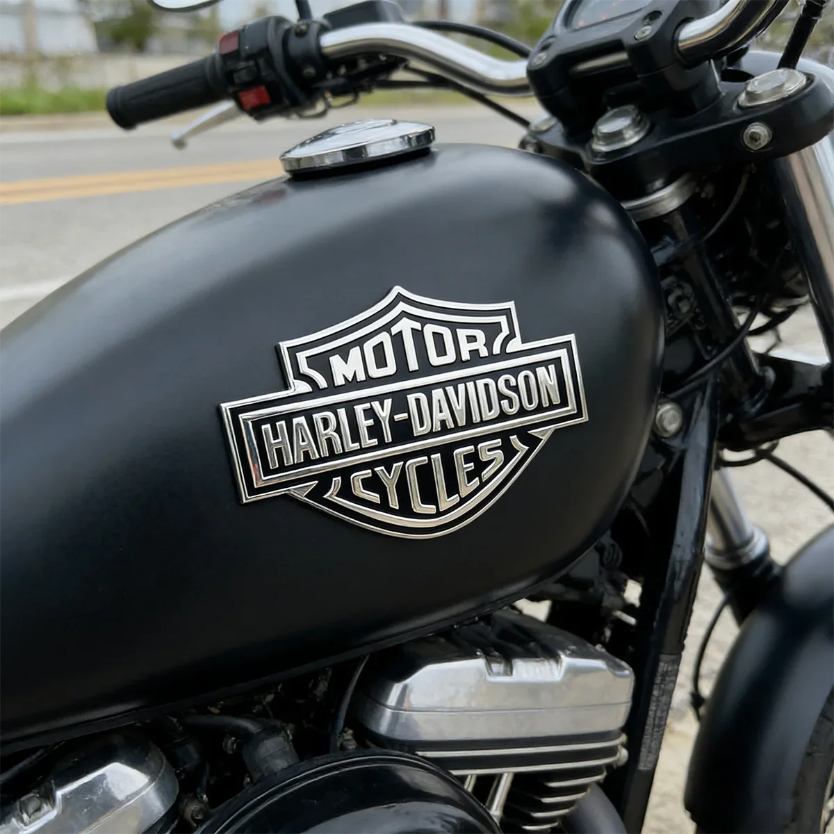 Aluminium Harley Davidson Tank Emblem Motorcycle Sticker Logo Decal