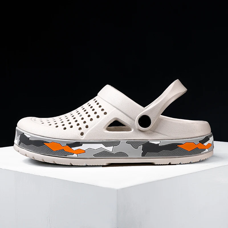 

Мужские сандалии для сада и пляжа, повседневная обувь из ЭВА, легкие Нескользящие, летняя обувь для больниц