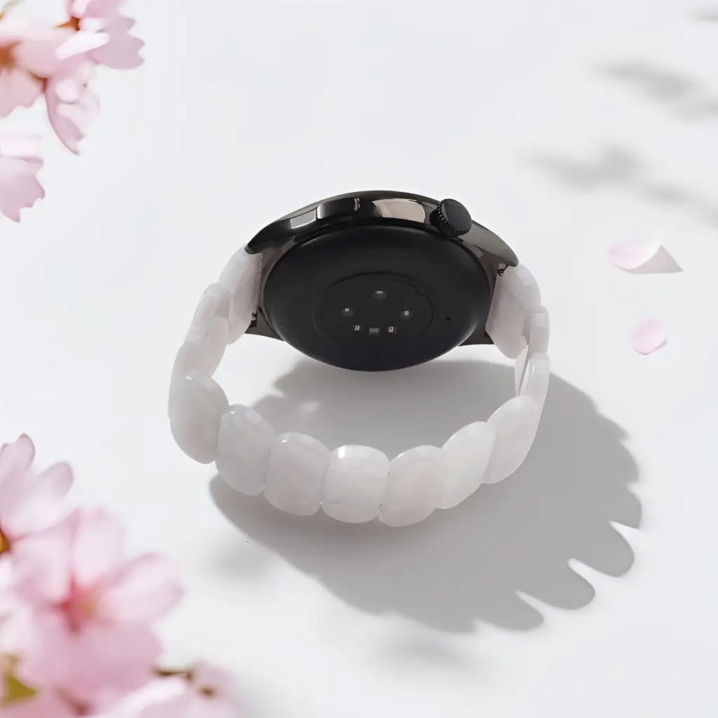 Stylish Elastic Resin Strap Bracelet for Smartwatches – Unisex Design