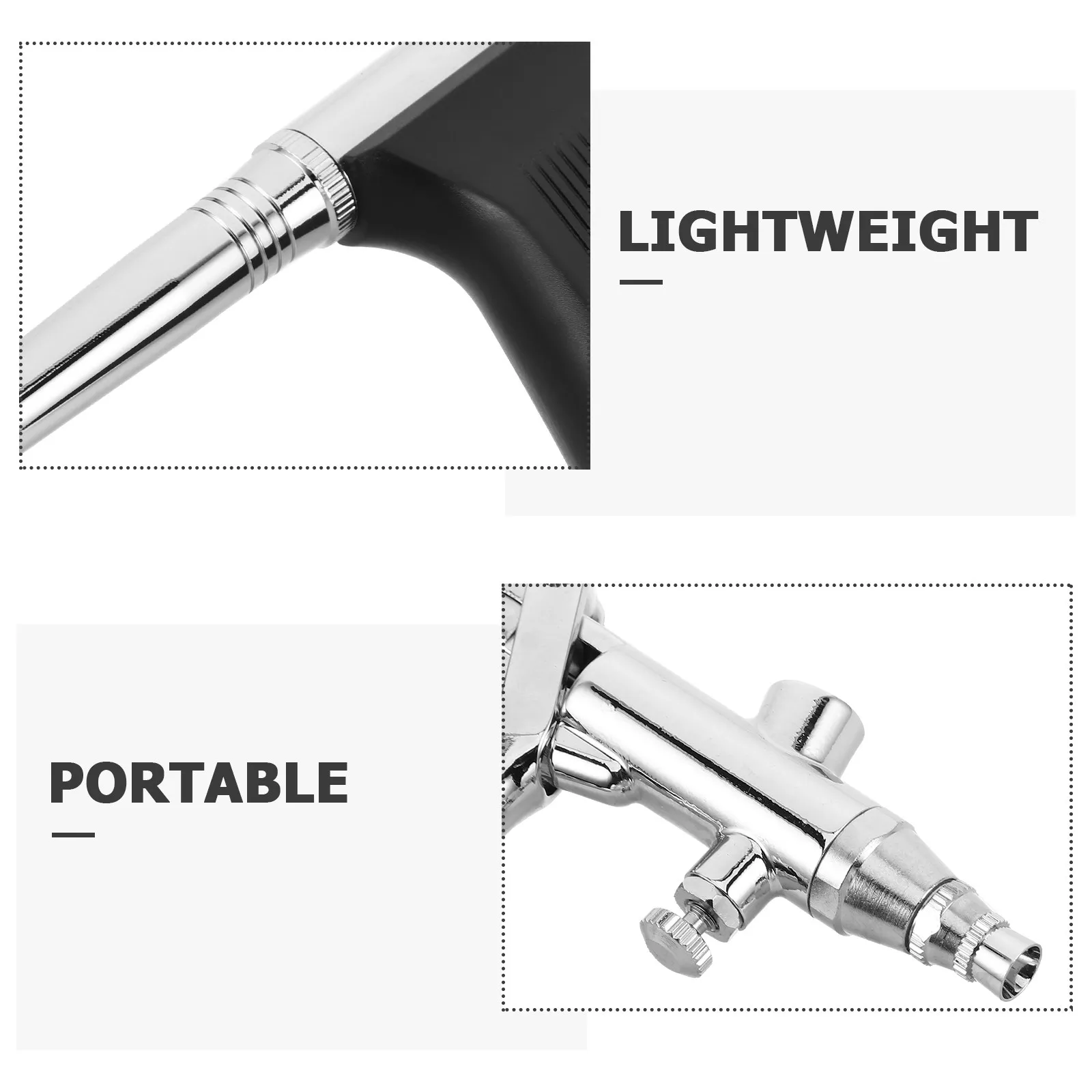 1세트 에어브러시 키트 0.5mm 휴대용 에어브러시 건 플루이드 컵 네일아트 케이크 데코레이션 공예 페인팅 사진 리터칭 메이크업용