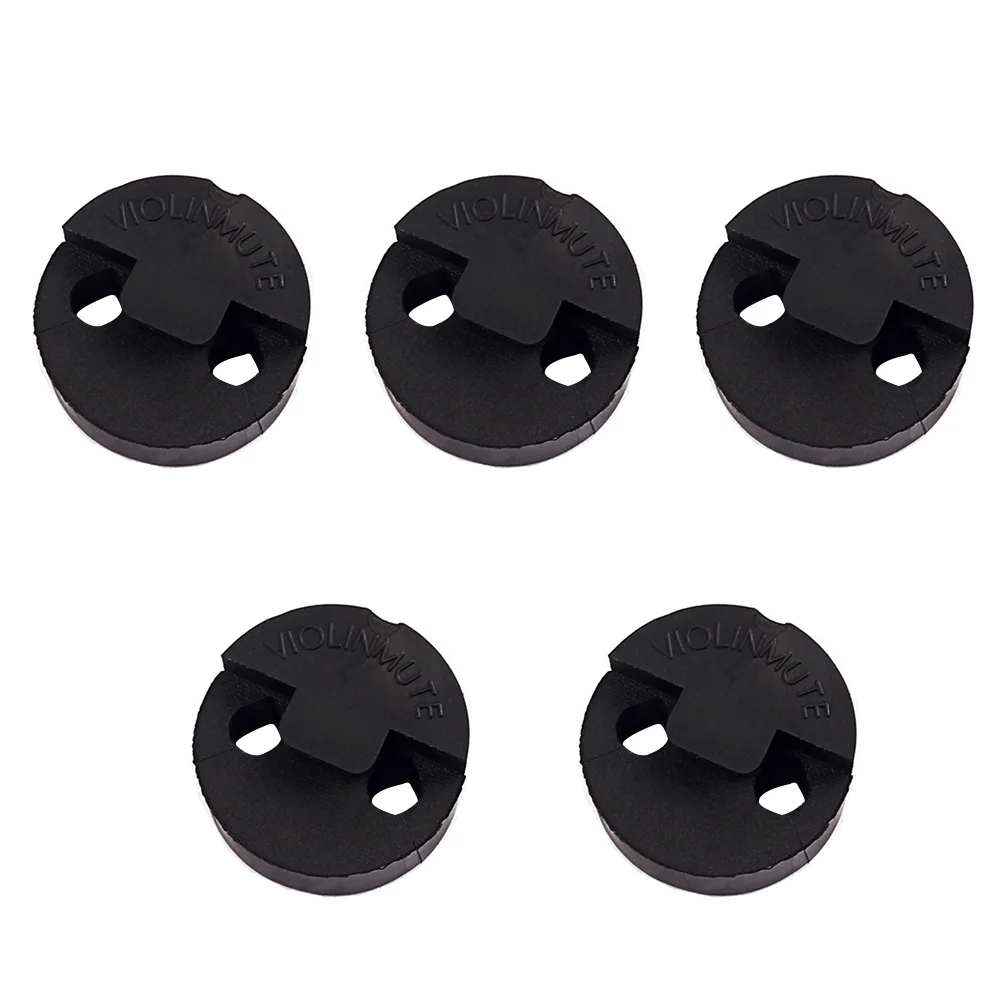 5 Pcs Violin Mute Silencer for Volume Control Accessories Metal Fiddle Practice 1pc metal violin mute practice violin silencer violin parts accessories