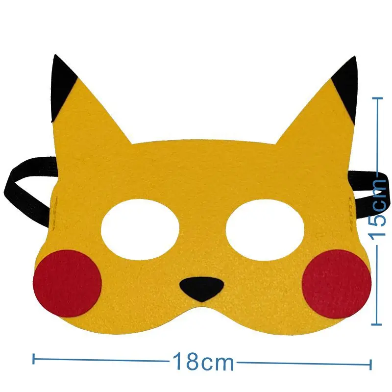 ganador Posdata Emborracharse Máscara de fieltro de Pokémon para Halloween, Cosplay de Anime, máscara de  ojo de Pikachu, decoración de fiesta de cumpleaños, suministros para fiesta  de disfraces, 4-12 Uds. - AliExpress