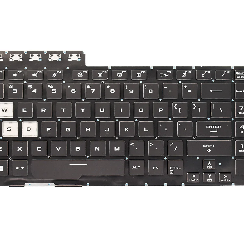 Teclado para Notebook Inglês com Luz de Fundo Asus Tuf Gaming F15 Fx506 Fa506ii Fx506h F17 Fa706 Fa706u Fx706 Fx706u Novo - Imagem 5