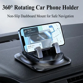 Supporto per Cruscotto Auto a Rotazione Completa, Supporto Antiscivolo per Telefono, Staffa Universale per Auto Compatibile con Modalità Orizzontale e Verticale