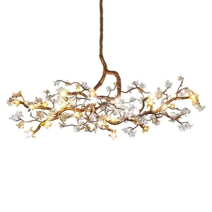 Image for Retro Pure copper pendant chandelier Tree Branch d 