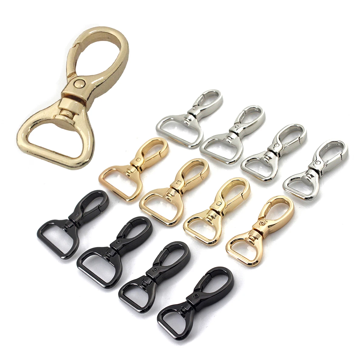 1pcs Metal Snap Hook Trigger Lobster Clasp More Size Clip Flat