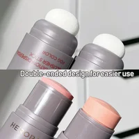 Tri-color Blush Stick Waterproof Strong coverage Blush Facial Brightening Profile Suitable for all skin tones 2