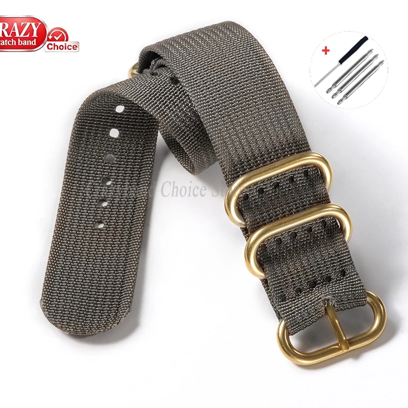 High Density Nylon Woven Canvas Sport Wristband - Durable & Resistant Watch Strap