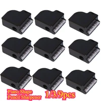 1/3/9pcs Piano Shape Pencil Sharpener Mini Manual Pencil Cutter Creative Stationery Kids Student Gift School Supplies 1