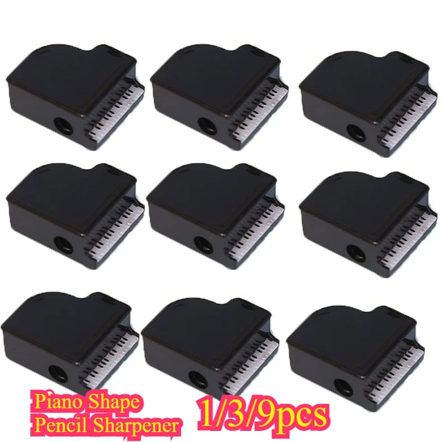 1/3/9pcs Piano Shape Pencil Sharpener Mini Manual Pencil Cutter Creative Stationery Kids Student Gift School Supplies 1