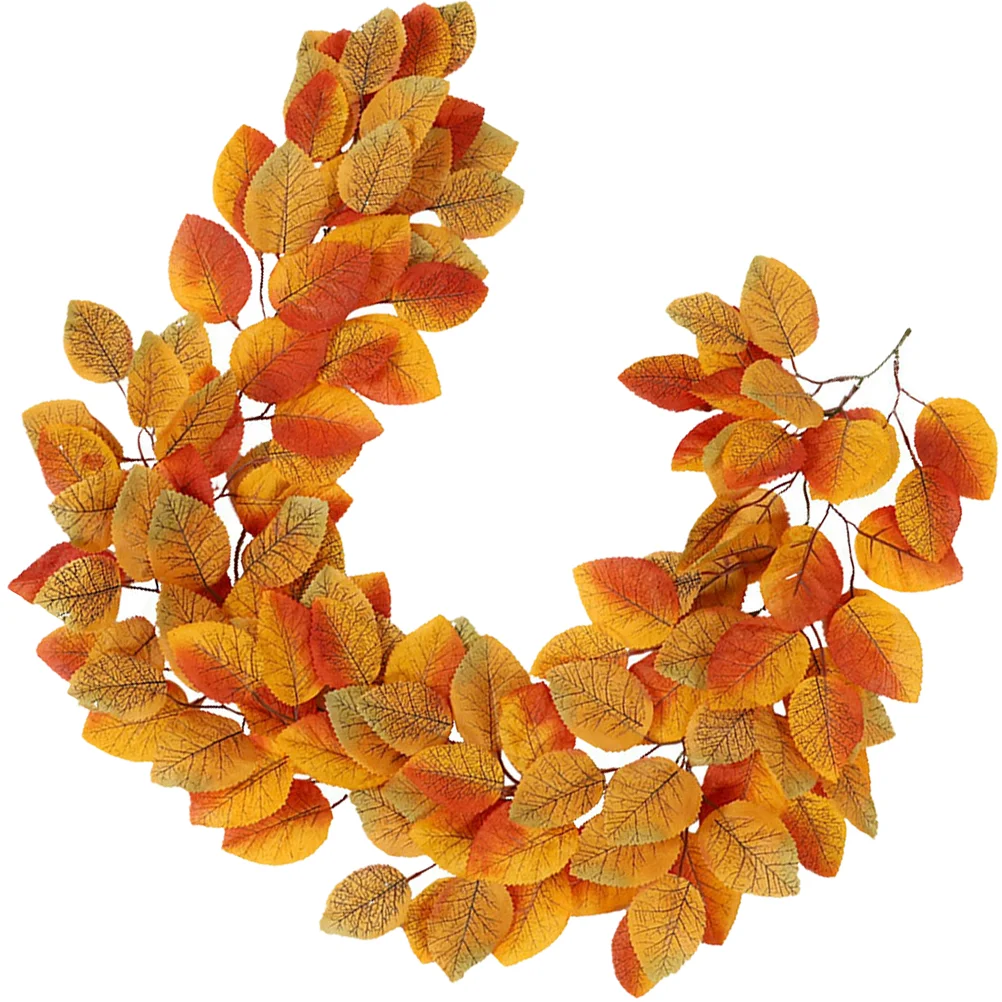 

Fall Garland Thanksgiving Party Decor Magnolia Christmas Leaves Artificial Rattan Autumn