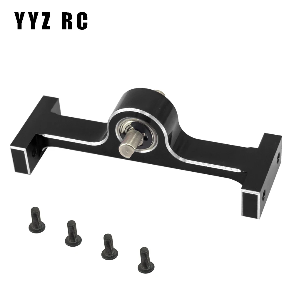 Aluminum Alloy 1/10 Transfer Case 70mm Width 5mm D-Shaped Shaft Metal For Axial Scx10 Upgrade Parts Rc Crawler Car Accessories 2