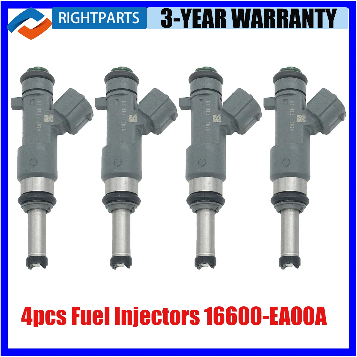 

4PCS 16600-EA00A Fuel Injectors For Nissan Frontier X-Trail QR25DE 2.5L L4 2005-2019 16600EA00A FJ744 4G1882 M1040