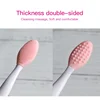 Skin Care Lip Exfoliating Facial Cleansing Face Scrub Nose Clean Brush Blackhead Remove Silicone Double-Sided Skin Care Tool 4