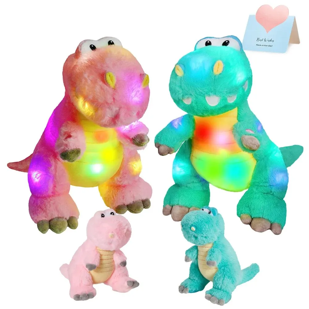 Glow Guards LED Glowing Dinosaur Plush Dolls Soft Kawaii Animal Stuffed Toy Light Unicorn Panda Pillow Gifts For Kids Girls plush toy