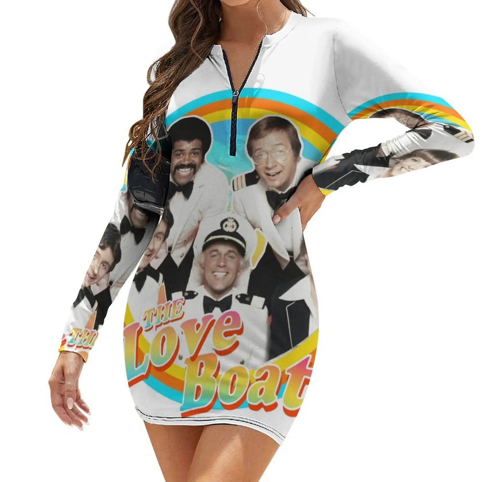 

The Love Boat - Retro Long-Sleeve Bodycon Dress dresses summer Womens dresses
