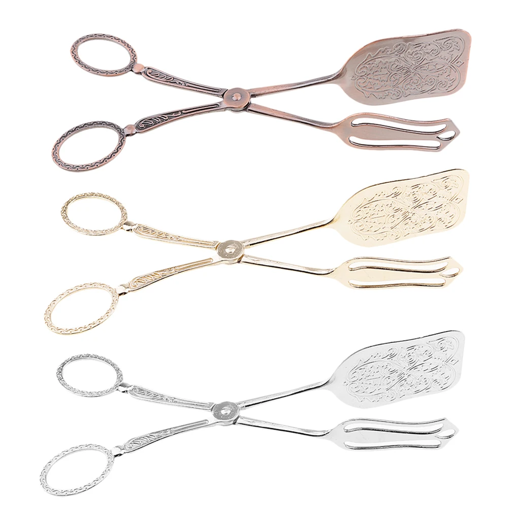 Retro Style Zinc Alloy Scissor Cake Serving Tong Cake Sandwich Salad Tong: 3 - 5 Days Free Delivery Only UK