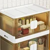 Plastic Kitchen Cabinet Home Furniture Floor Multi-layer Foldable Storage Cabinet Living Room Bedroom Storage Box Locker c 4