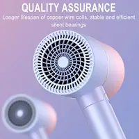 Hair Dryer with Diffuser High power negative ion hair dryer Lightweight Hair Dryer Foldable Home Thermostatic Silent Hair Dryer 2