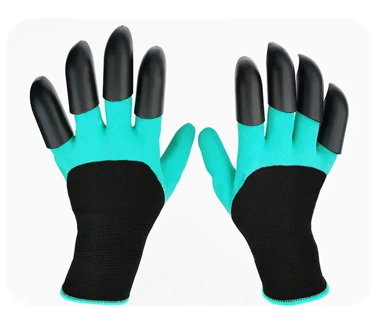 Description Picture 5 of itemHorticultural Gloves with Claws Digging Gloves Garden Vegetable Flower Garden Planting Stab Resistant Protective Latex Gloves