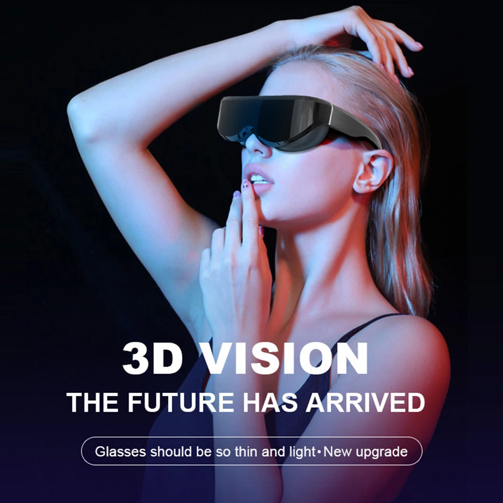 E812 Portable Video Glasses 3d Head Mounted Binocular Display With Hd