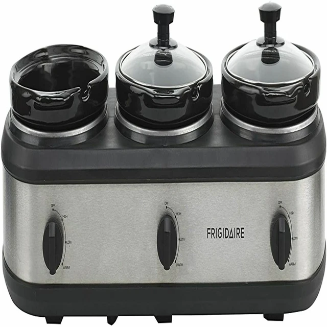 3 x 2.5 Qt. Triple Slow Cooker - Stainless-Steel - AliExpress