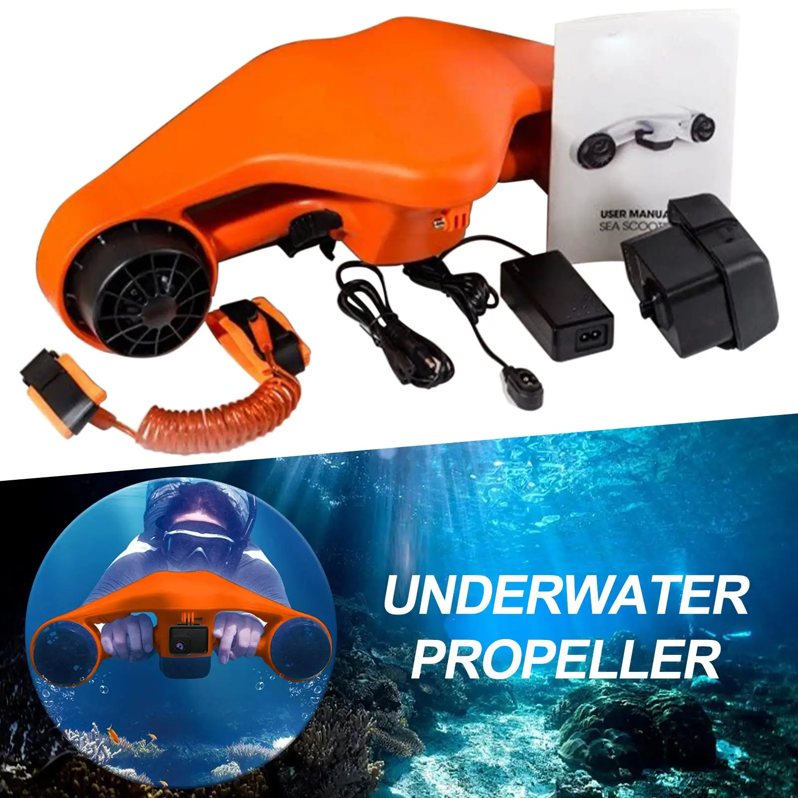 Propulsor de agua para Scooter de mar eléctrico, potenciador de buceo de 3  velocidades para deportes acuáticos - AliExpress
