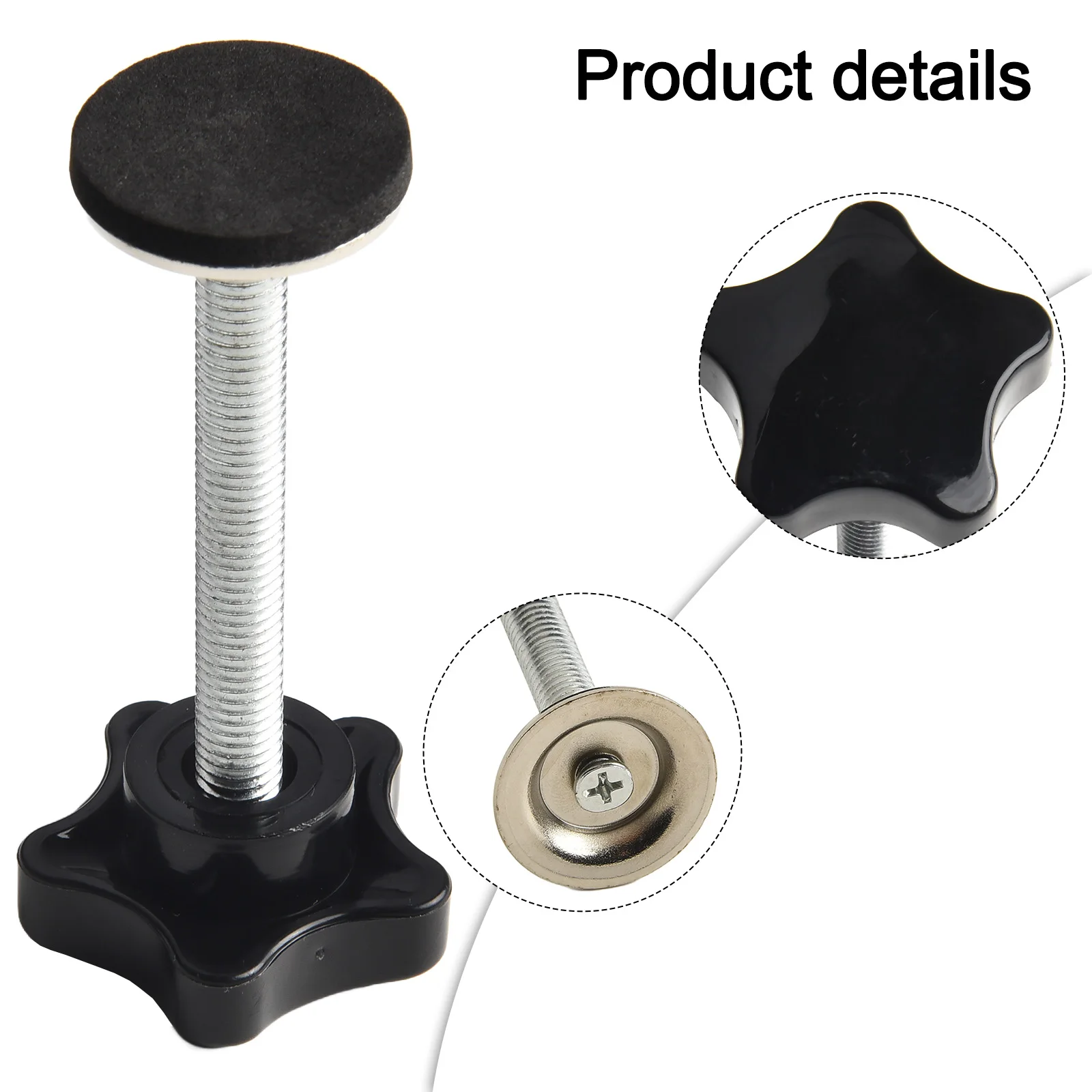 LDEXIN M8 X 20mm Star Head Clamping Knobs - 10 Pack Black Thumb Screws - View #7