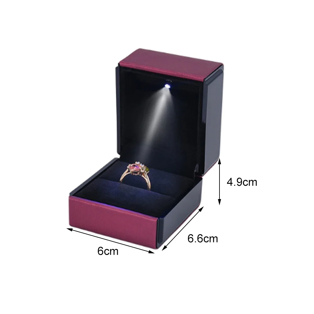 Generic LED Jewelry Box for Ring Neck Engagement Ring Display Gift Case  Packaging Showcase Boxes with Light Storage Cases Whole | Jumia Nigeria