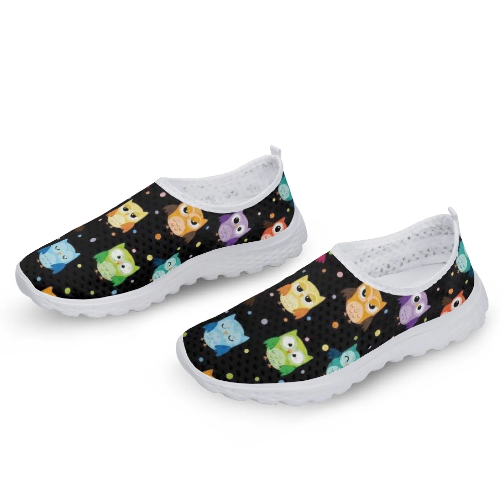 Cute Cartoon Owl Design Comfortable Home Shoes Star Design Summer Light And Breathable Casual Shoes Soft Mesh Shoes