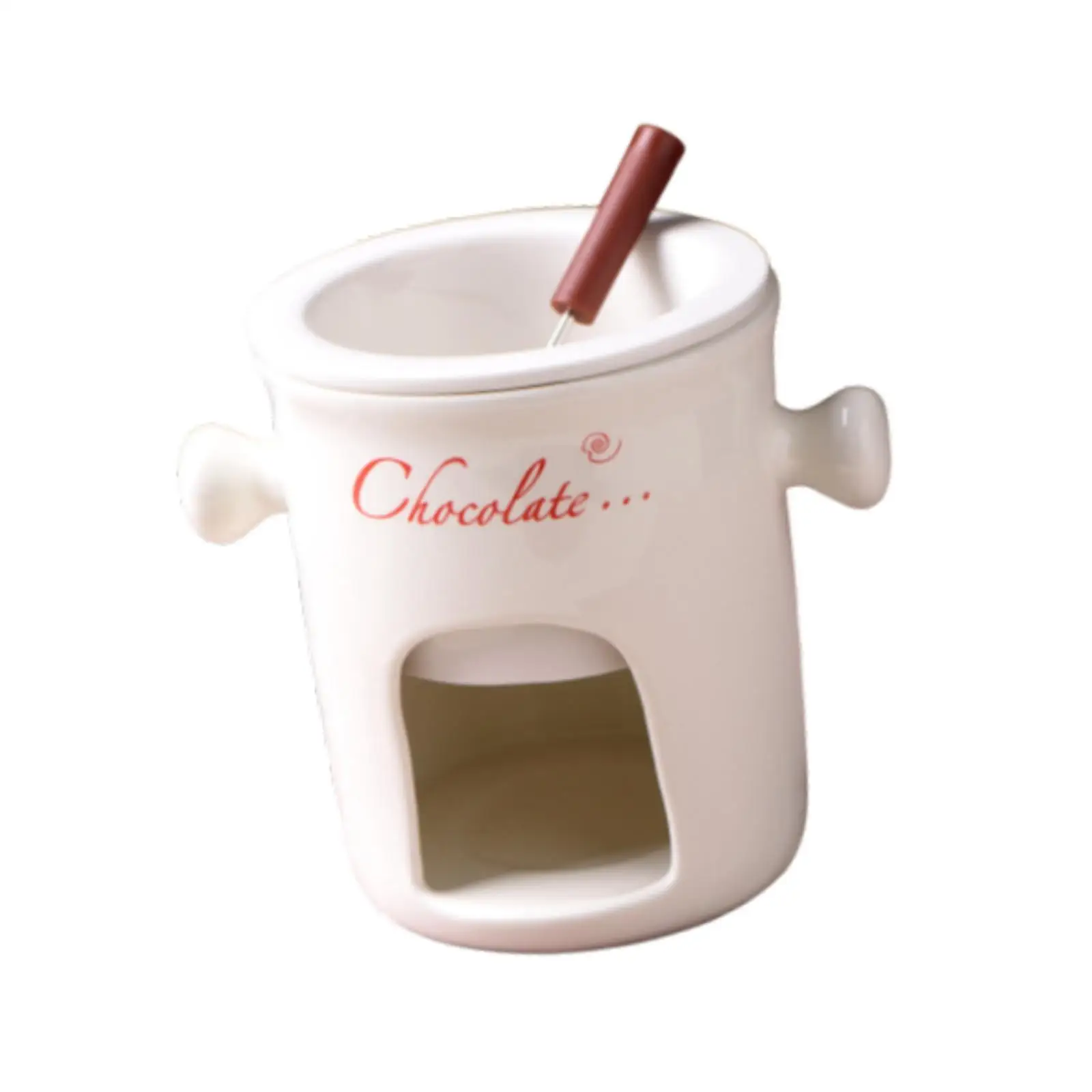 Porcelain Chocolate Fondue Food Cookware for Birthday Anniversary Broth