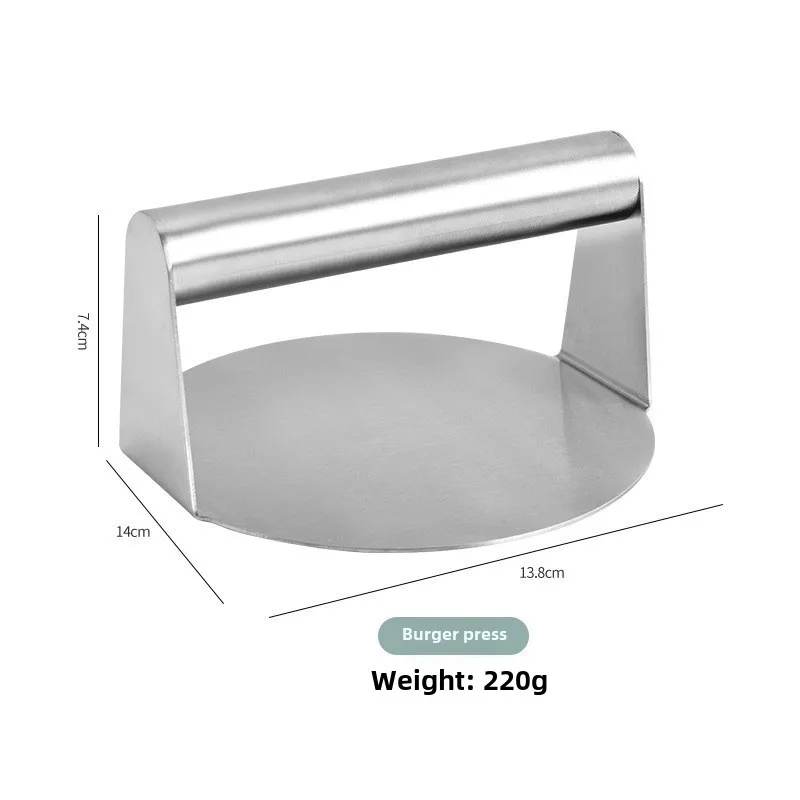 Stainless steel hamburger meat press household manual round square meat pie pressing tool manufacturer in stock